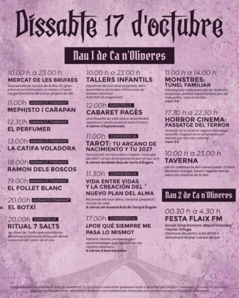 La Bustia cartell Fira Bruixes Martorell 1