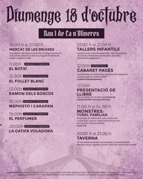 La Bustia cartell Fira Bruixes Martorell 3
