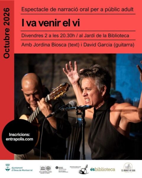 La Bustia cartell I va venir el vi Olesa