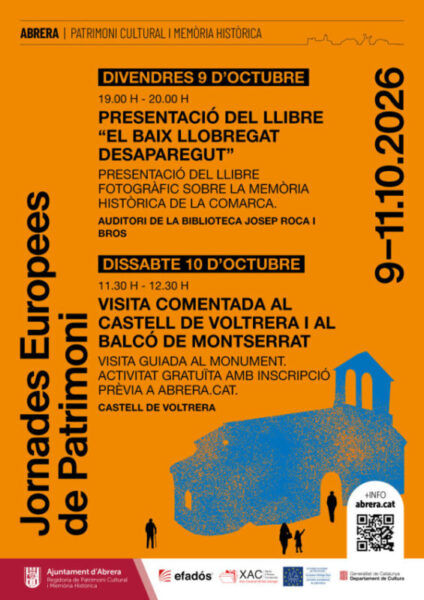 La Bustia cartell Jornades Patrimoni Abrera