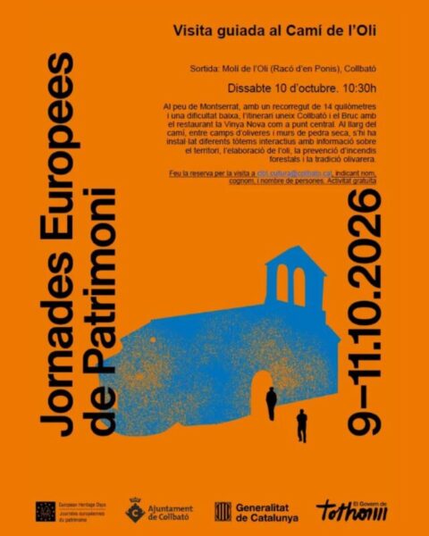 La Bustia cartell Jornades Patrimoni Collbato 2