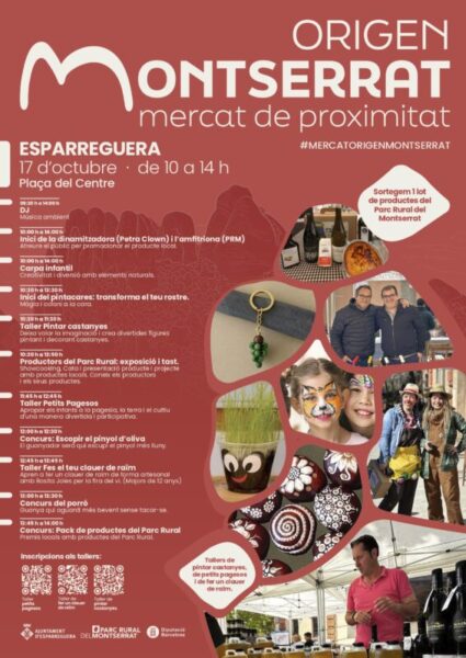La Bustia cartell Origen Montserrat 17 octubre Esparreguera