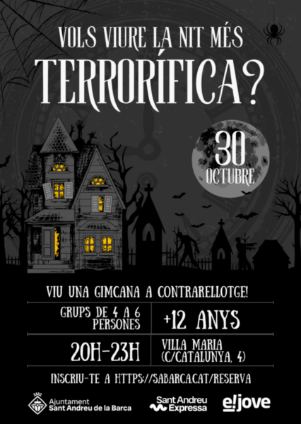 La Bustia cartell gimcana terrorifica Sant Andreu