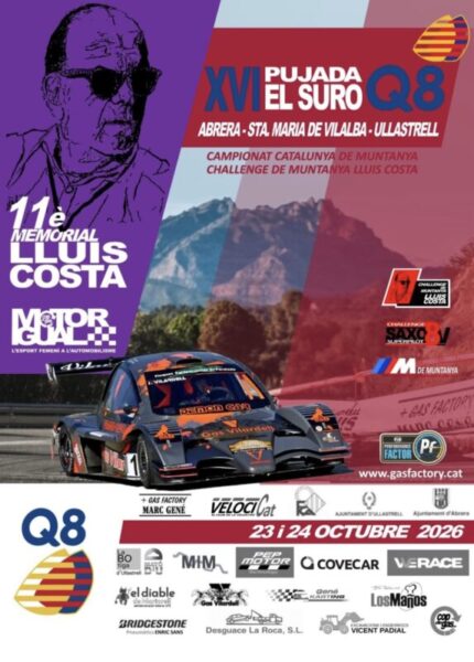 La Bustia cartell motor pujada el Suro Abrera