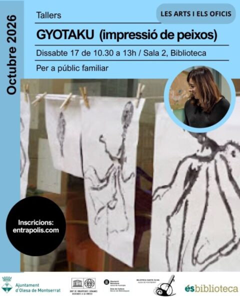 La Bustia cartell taller Gyotaku