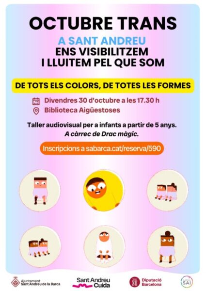 La Bustia cartell taller audiovisual infantil Octubre trans