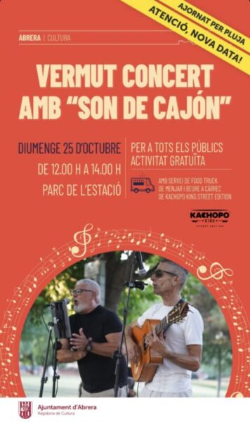 La Bustia cartell vermut concert Son de Cajon Abrera