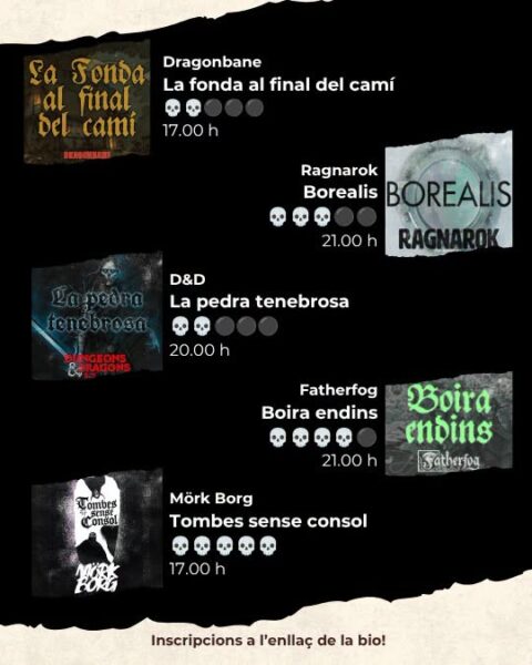 La Bustia cartells Halloween Olesa 2
