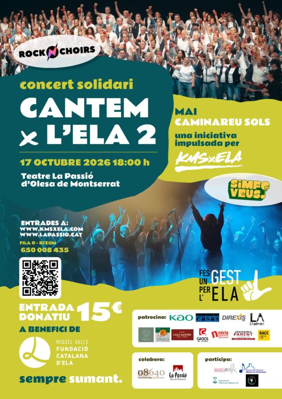 La Bustia concert Cantem x ELA Olesa