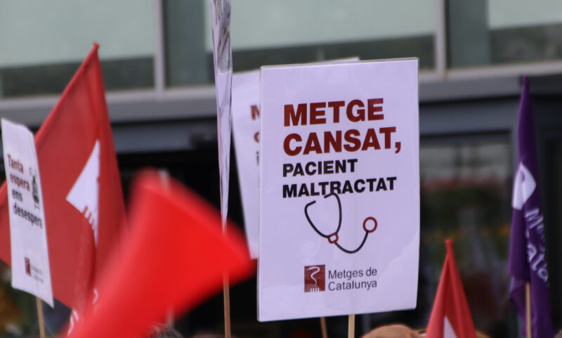 La Bustia manifestacio metges a Barcelona abril 2026