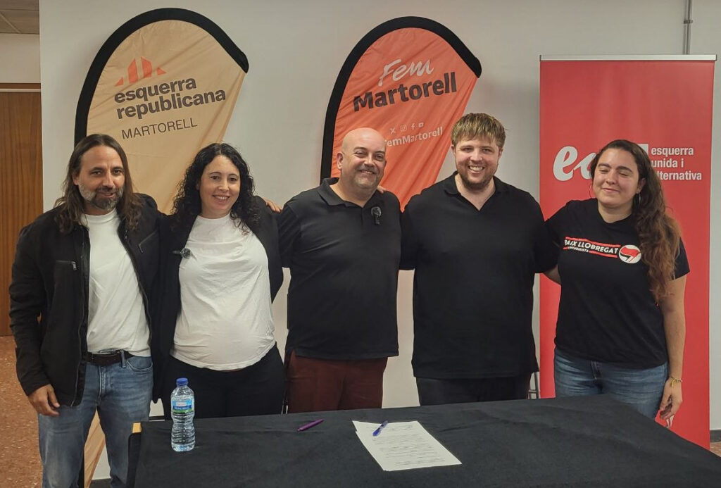 La Bustia presentacio acord Fem ERC EUiA Martorell