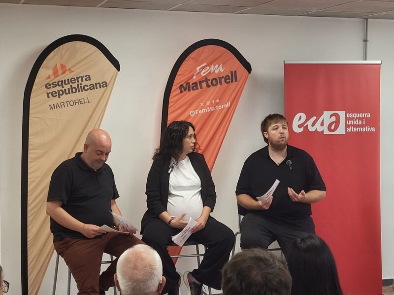 La Bustia presentacio acord Fem ERC EUiA Martorell